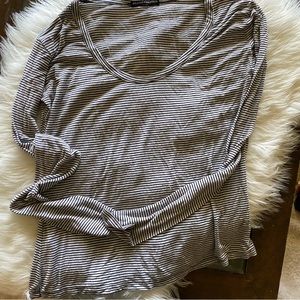 Brandy Melleville O/S long sleeve Stripped Tee Super Soft Material